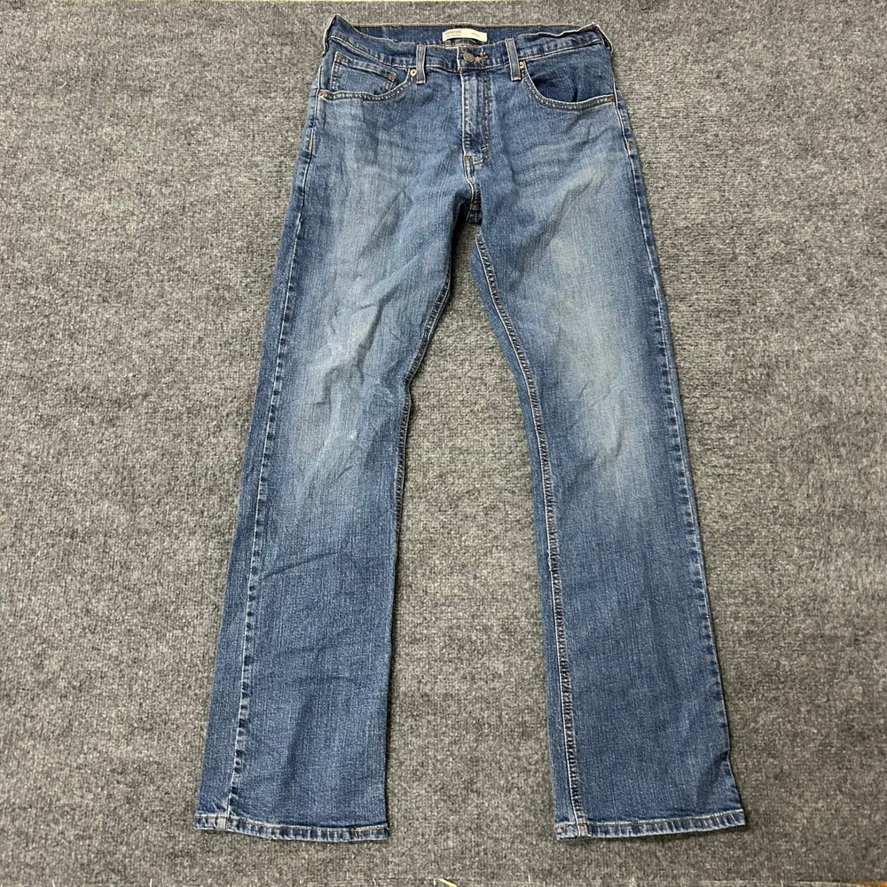 Signature Levi Strauss Jeans Mens Size 32 Blue Bootcut Denim Classic Stretch